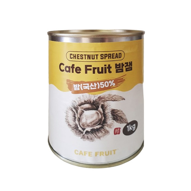 Cafe Fruit 밤잼 마롱 라떼 캔 대용량 국산 밤함량 50%